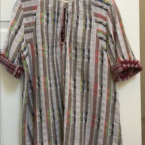 cotton double gauze blouse.